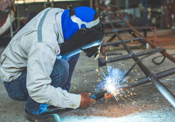 man doing welding